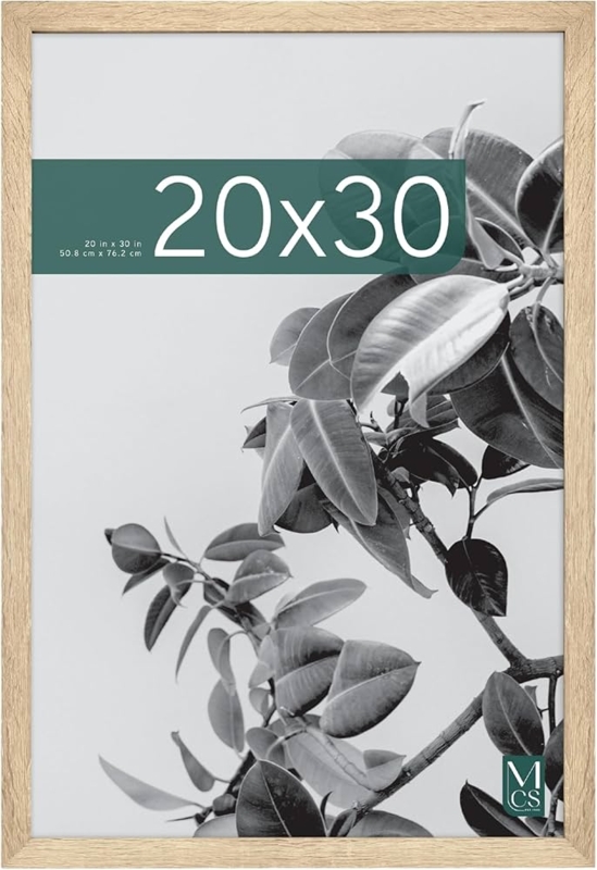 Poster Frame Natural Woodgrain Slim Profile Light Wood 20x30