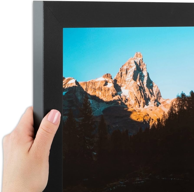 Satin Finish Picture Frame, Flat Profile with Mitered Corners