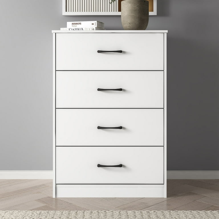 Scandinavian Style Dresser with Contrasting Black Horizontal Pulls