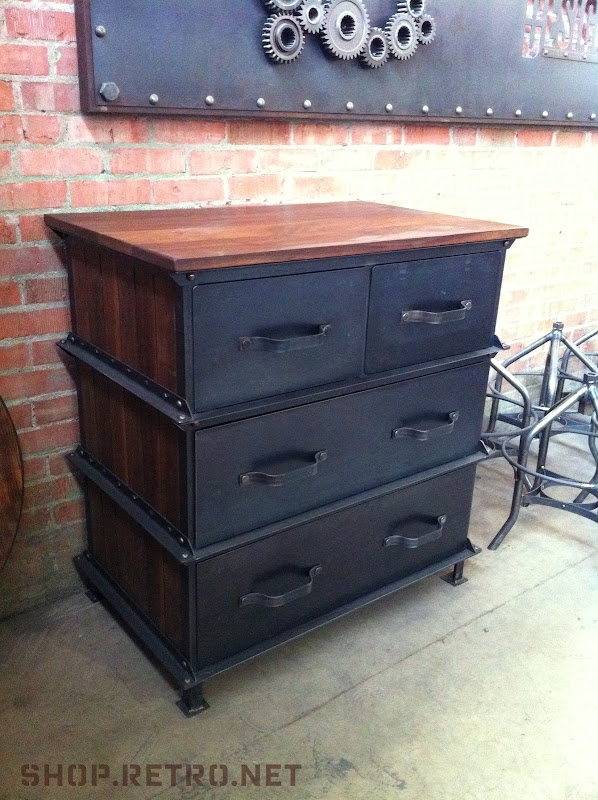 Three-Tier Dresser with Oversized Horizontal Pulls