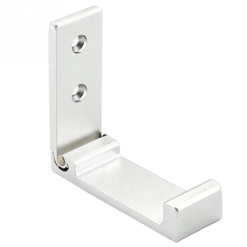 Wall Hook Foldable Aluminum Brushed Finish Modern Industrial