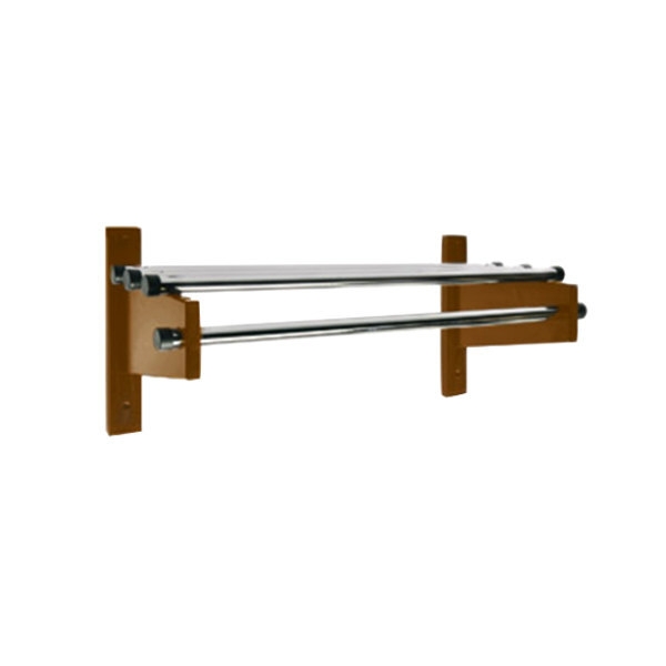Wall Mount Rack Chrome Rod Closet Organization with Shelf Bars