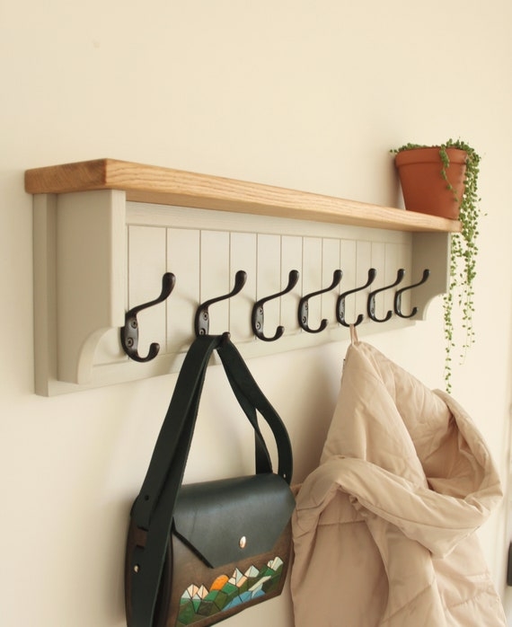 Wall Mounted Coat Rack Beadboard Back Top Shelf Gray Beadboard Coat Rack