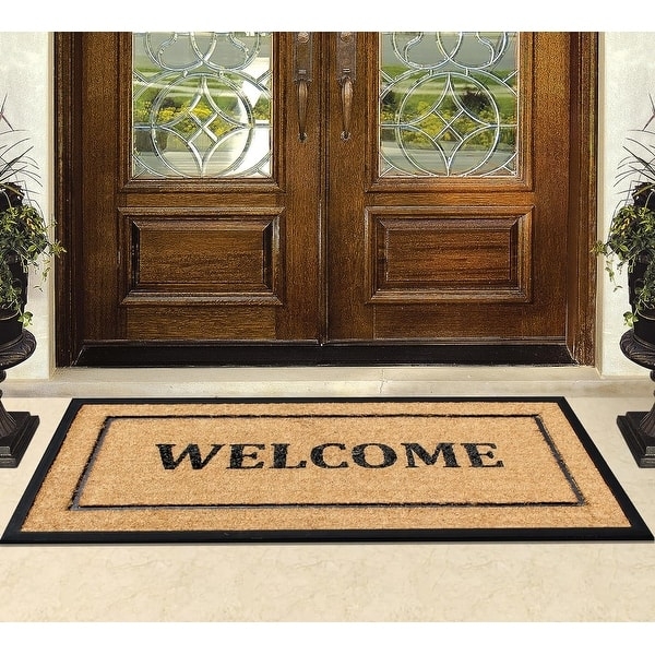 A1HC Natural Coir & Rubber Extra Large Doormat, Heavy Duty, Front Doormat -  30"X60" - On Sale - Bed Bath & Beyond - 37211620