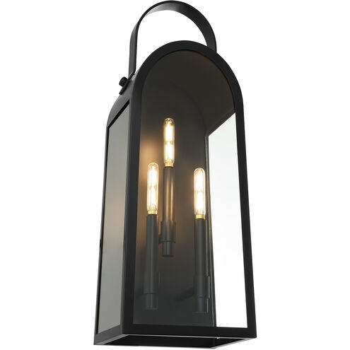 Arched Silhouette Outdoor Wall Lantern with Tubular Bulbs