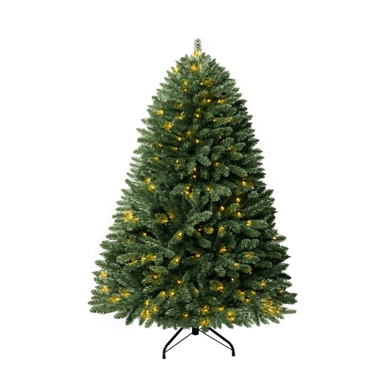 Artificial Christmas Tree Dense Conical Silhouette Metal Stand