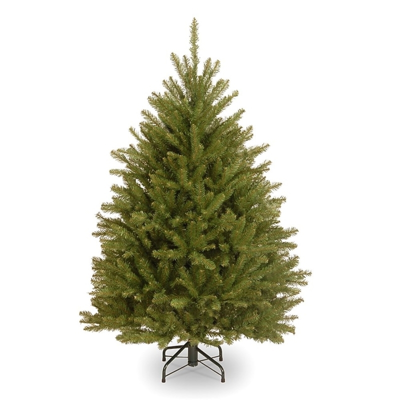 Artificial Christmas Tree, Full Profile Unlit Dunhill Fir