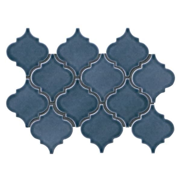 Backsplash Tile Glossy Sheen Bay Blue Finish Ceramic