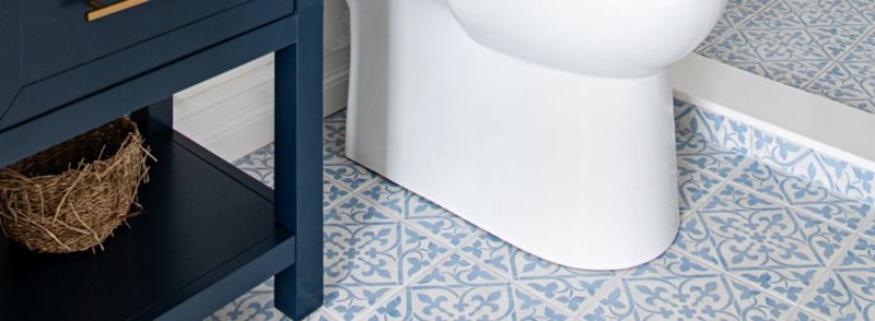 Blue Tile Flooring