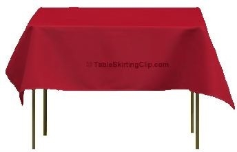 Bold Red Tablecloth for Festive Party Linens, Square Dining