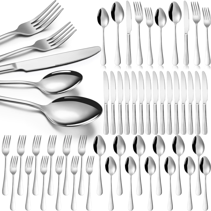 Bulk Flatware Set 100 Piece Mirror Polished Stainless Steel
