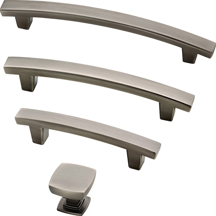 Cabinet Hardware Set Brushed Heirloom Finish Arched Pulls