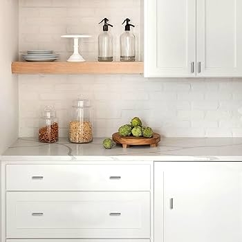 Cabinet Knob Silver T-Bar Minimalist for Transitional Kitchen