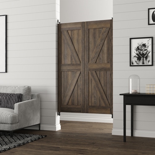 Cafe Doors British Brace Swinging Hinges Wood Toned Farmhouse Saloon Doors