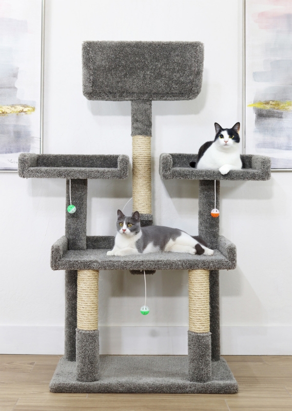 Gray Cat Trees And Condos All Cat Trees, Perches & Scratchers