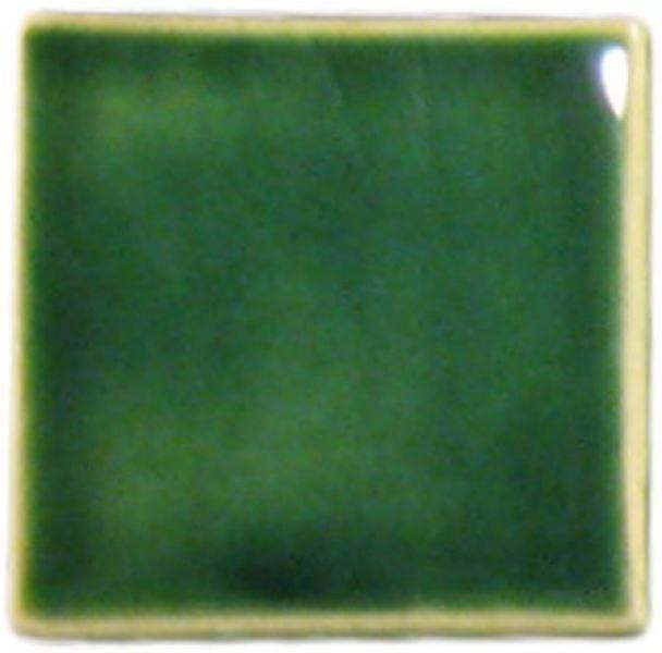 Ceramic Tile Glossy Leaf Green Color Handmade Appearance Artisan Earthy