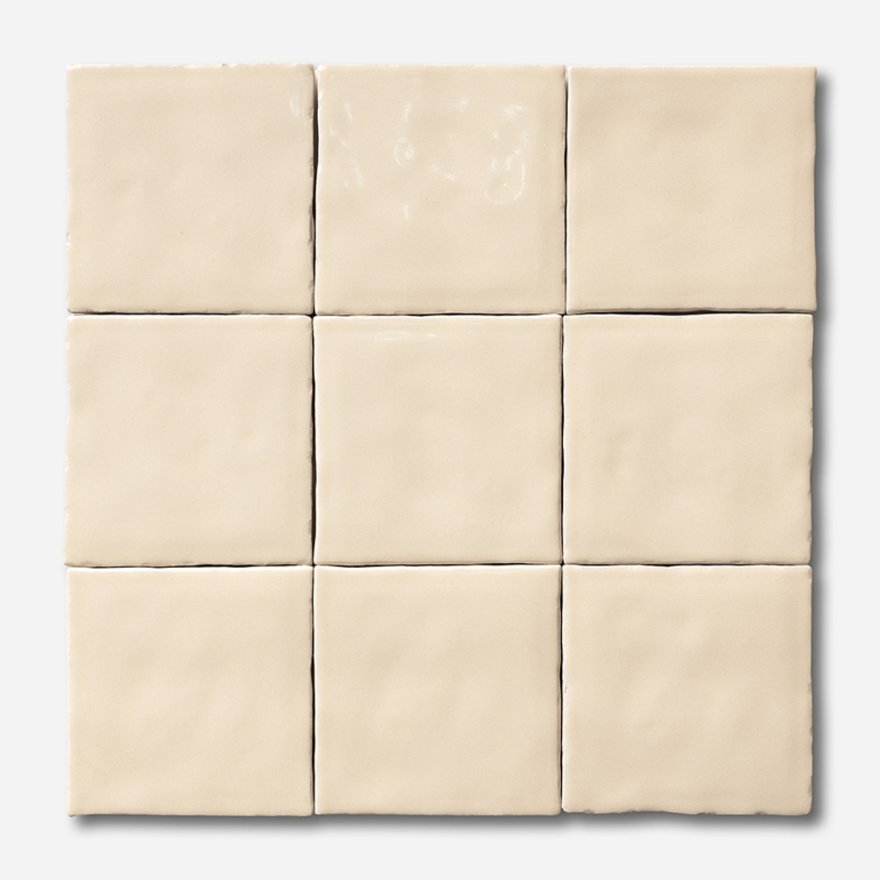 Ceramic Tile: Glossy Sand Undulated Surface Backsplash
