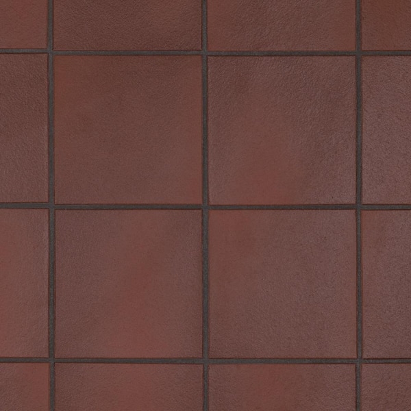 Ceramic Tile Quarry Style Flame Red Matte Rustic Industrial Floor