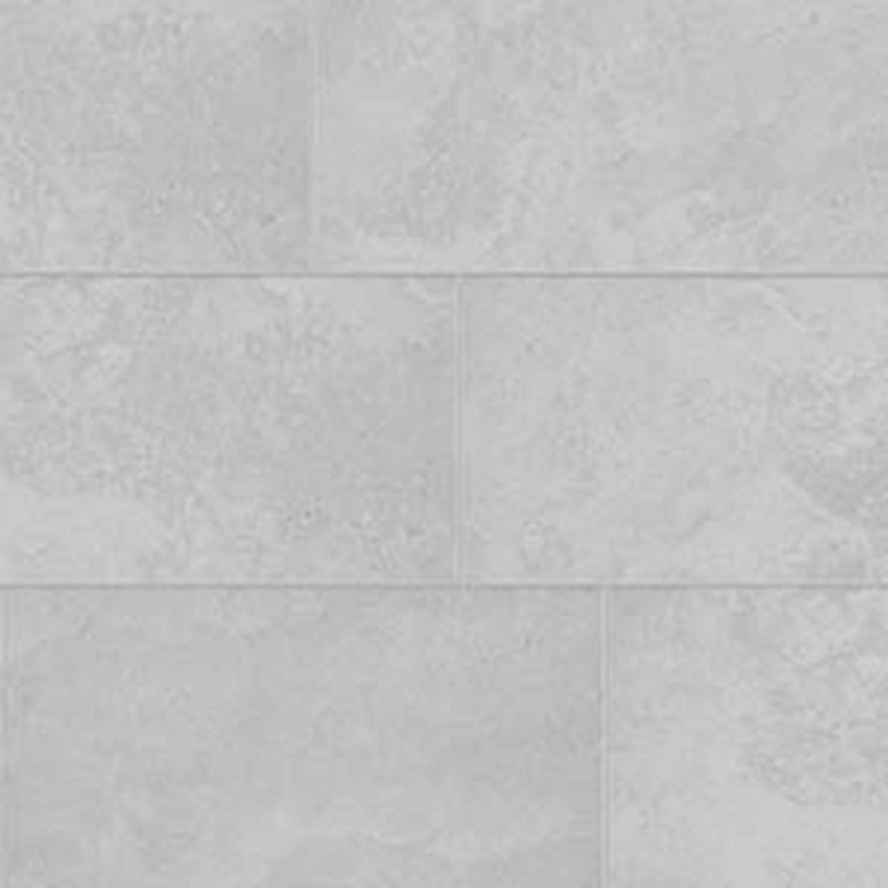 Ceramic Tile Staggered Brick Pattern Matte Stone Look Gray Backsplash