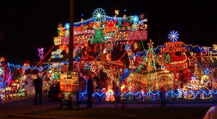 Christmas Lights Maximalist Dense Coverage Holiday Signage (69)
