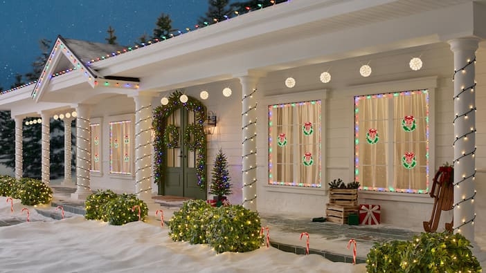 Christmas Lights Multi Color Roofline Orb Porch Lights (66)