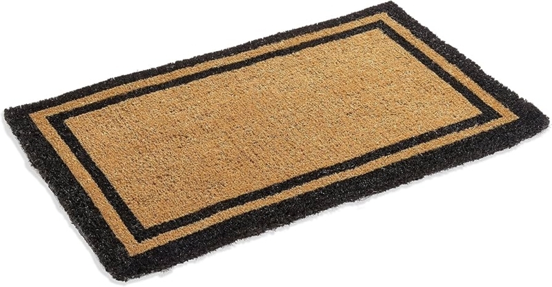 Classic Black Border Doormat With Double Border Design