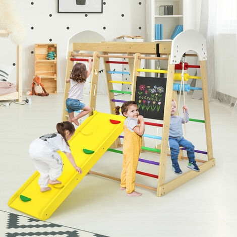 Climbing Frame Nursery With Wooden Climber Integrated Abacus A-Frame