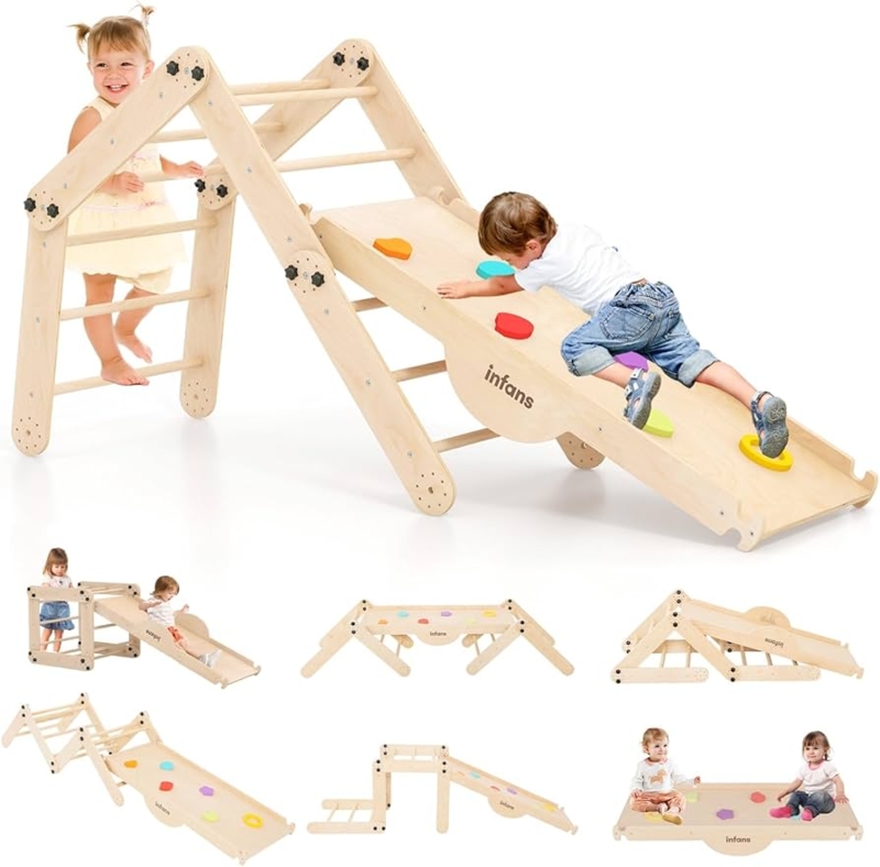 Climbing Gym Modular Configuration with Reversible Climbing Ramp Holds