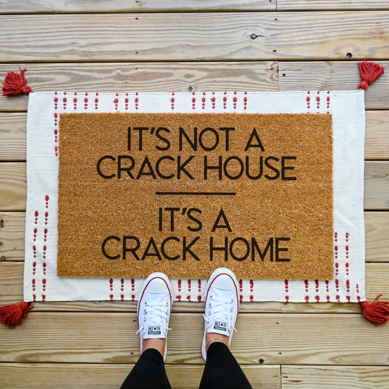 Coir Doormat with Tasseled Edges & Layered Styling Idea