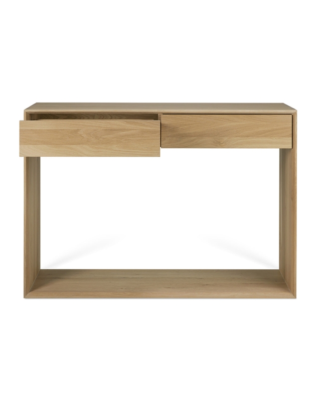 Console Table Open Frame Structure Drawers Modern Hallway Desk