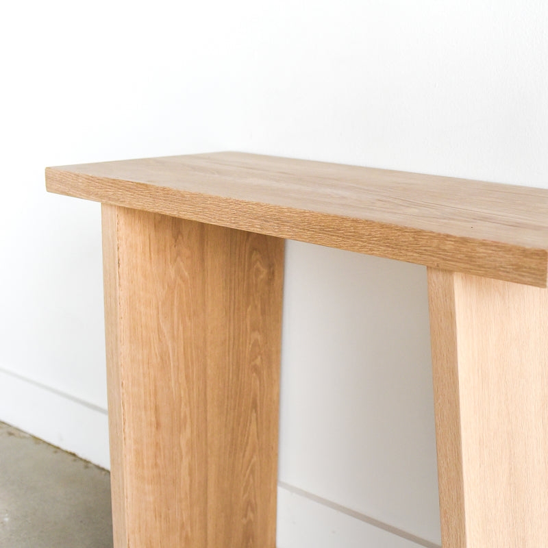 Console Table Thick Tabletop Slab Legs Nordic Light Wood Slab Leg Table