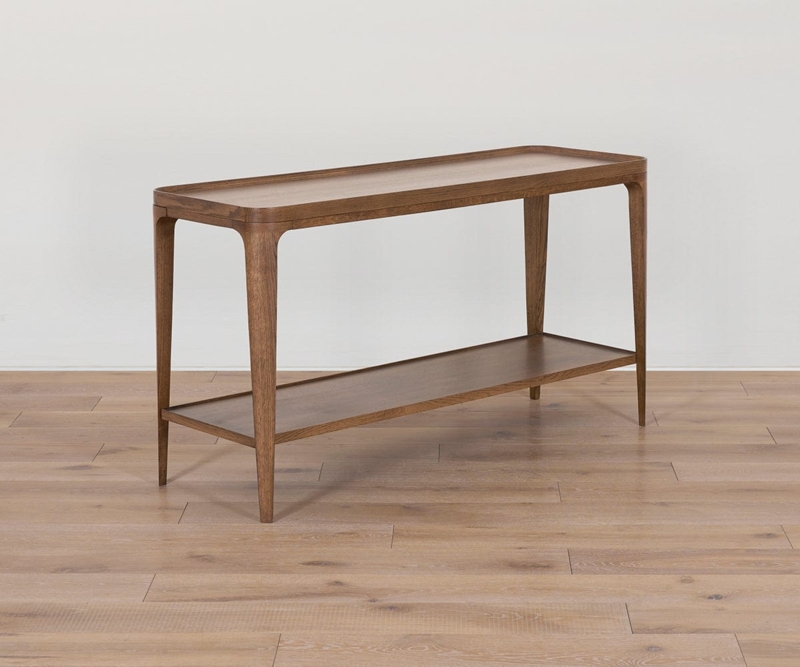 Console Table Tray Top Tapered Legs Slim Scandi Narrow Console Table