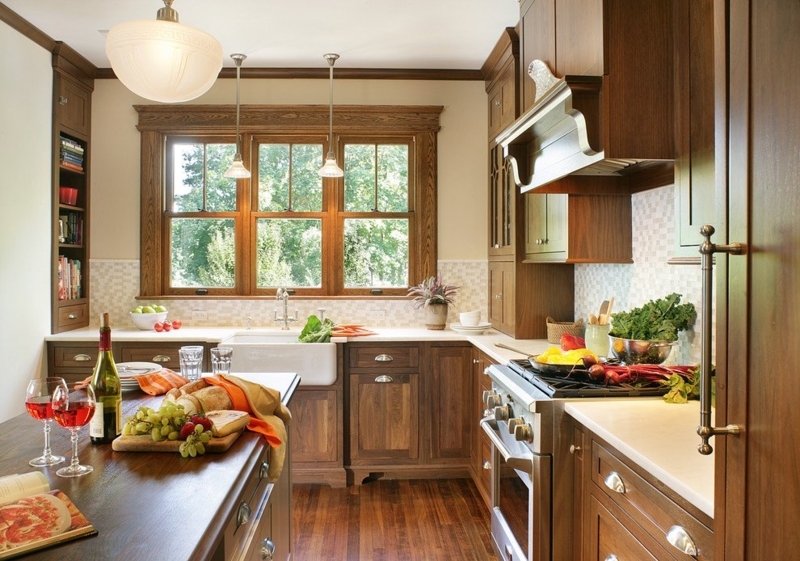 Contemporary Farmhouse Design: White Apron-Front Sink, Cup Pulls