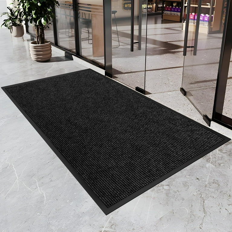 Door Mat Ribbed Texture Tapered Edge Commercial Lobby