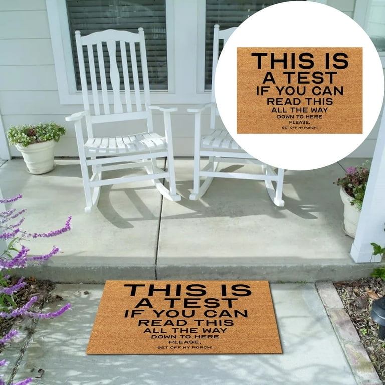 Doormat Bold Block Lettering Mat for Farmhouse Porch Entryway