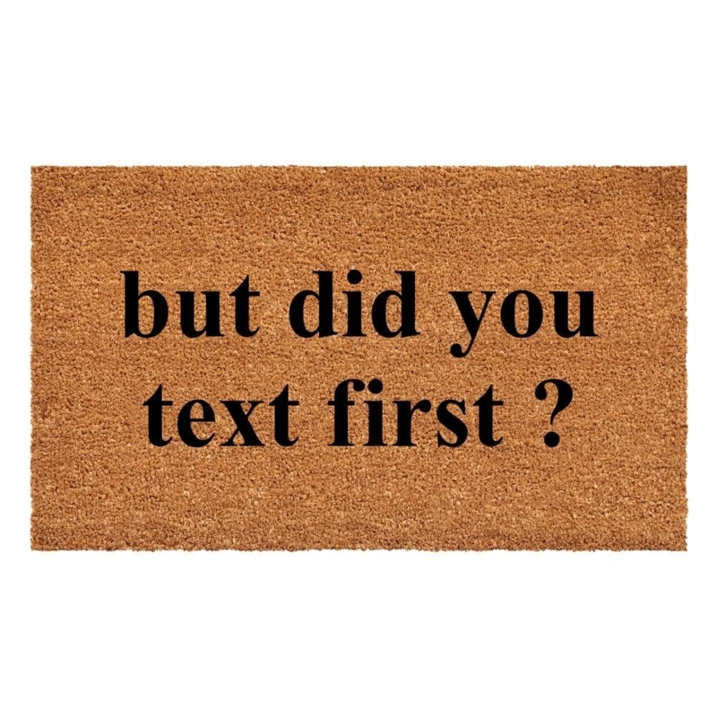 Doormat Conversational Text Coir Mat Sassy Apartment Door Decor
