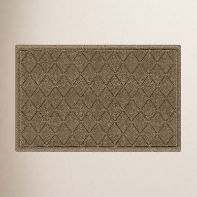 Doormat Diamond Pattern Earthy Brown Rustic Farmhouse