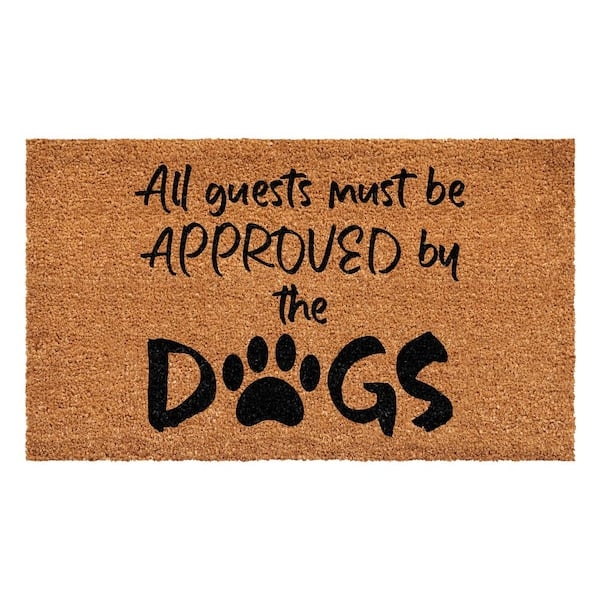 Doormat Dog Lover Entryway Decor Playful Pet Themed Mat