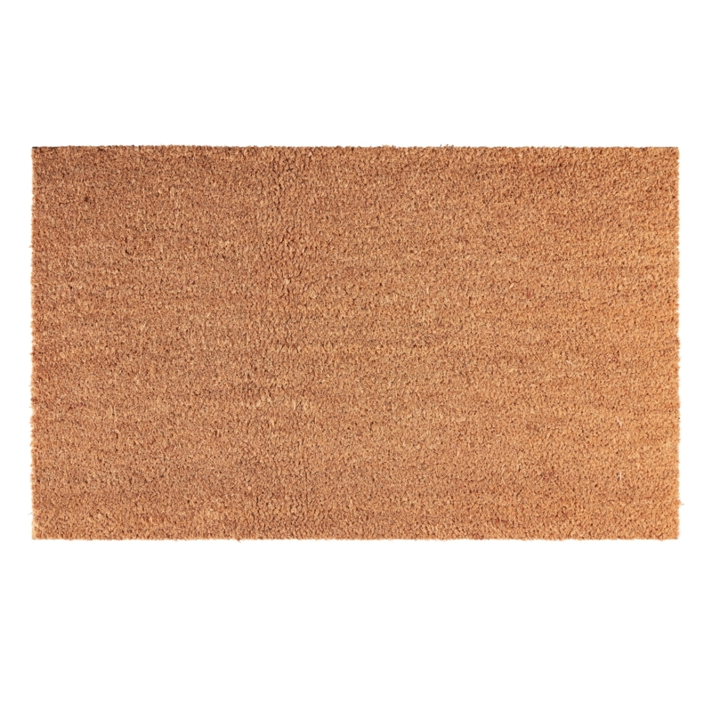 Doormat Durable Outdoor Mudroom Mat Fibrous Texture Natural Brown