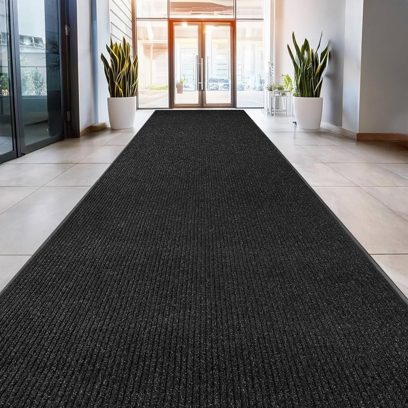 Doormat Extra Long Runner Deep Ribbed Texture Hallway