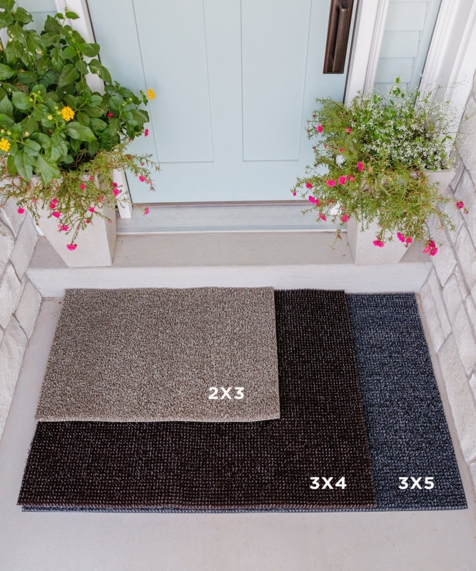 Doormat Heavy Duty Dirt Trap Mats High Traction Texture Neutral