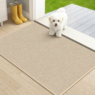 Doormat: Low Profile Woven Diamond Weave Neutral Entryway Ideas