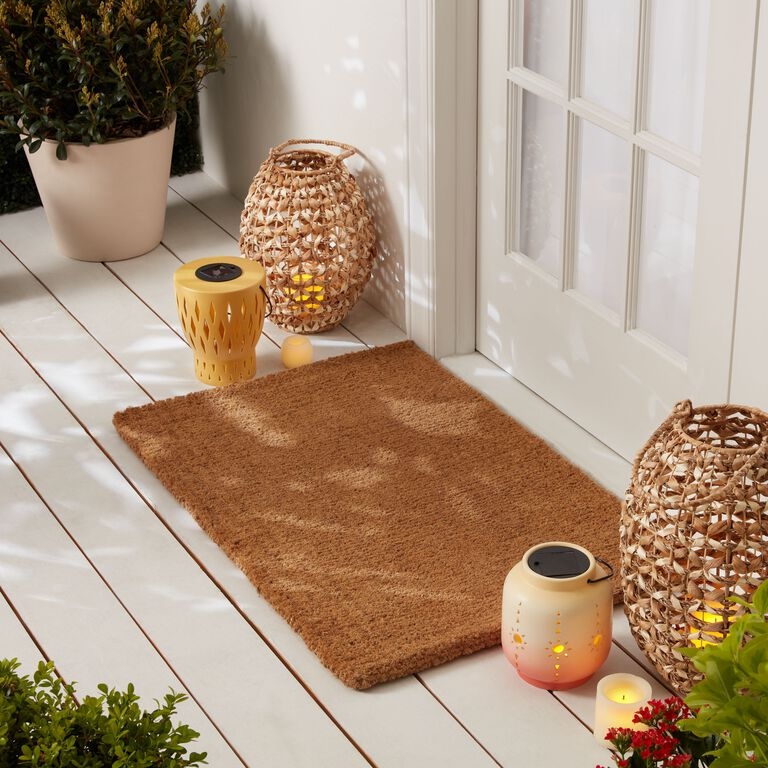Doormat Natural Coir Entryway Mat Durable Low Profile Organic Style