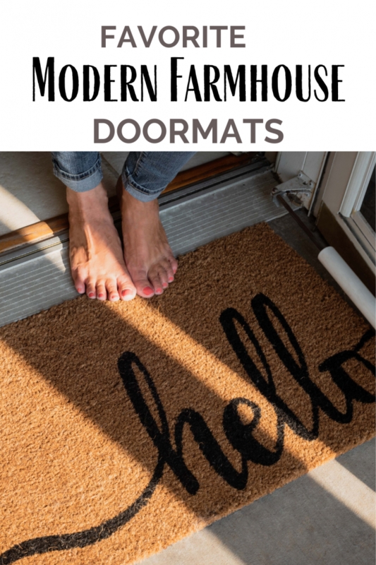 Doormat Natural Fiber Texture Script Font Rectangular Coir