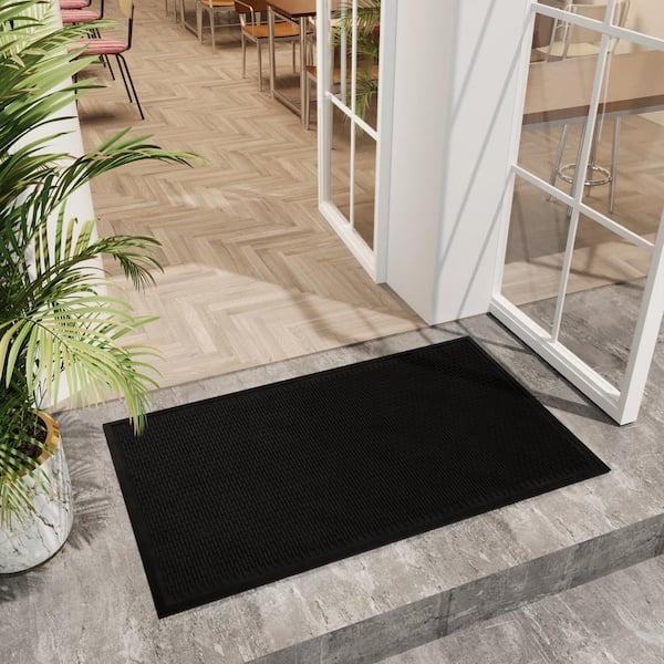 Doormat Ribbed Surface Extra Wide Rubber Industrial