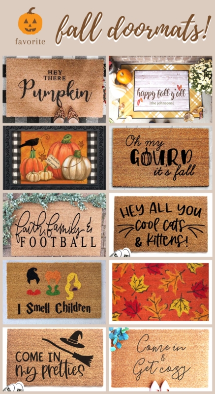 Doormat Seasonal Graphics Typography Natural Coir Layered Porch Look