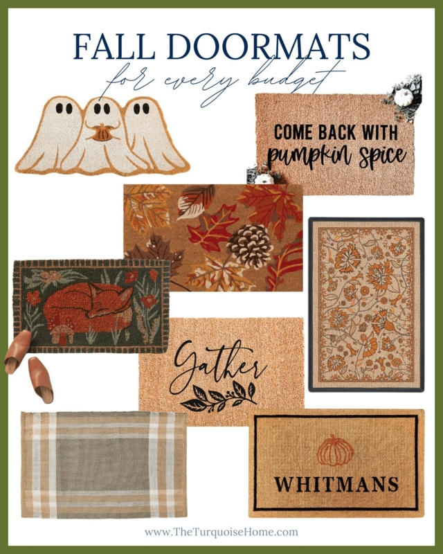 Doormat Seasonal Motifs Layered Coir Woven Textures Rustic Farmhouse