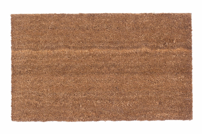 Doormat Thick Fibrous Texture Earthy Entryway Floor Covering Natural