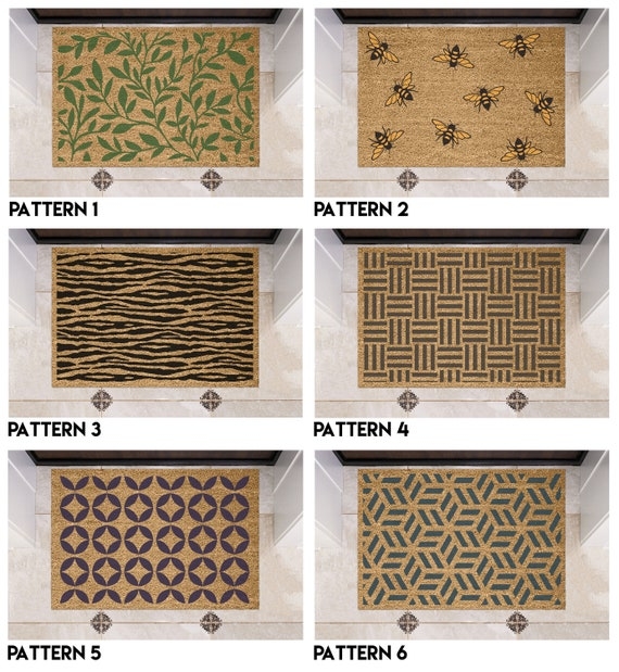 Doormat Varied Patterns Textured Natural Coir Entrance Mats