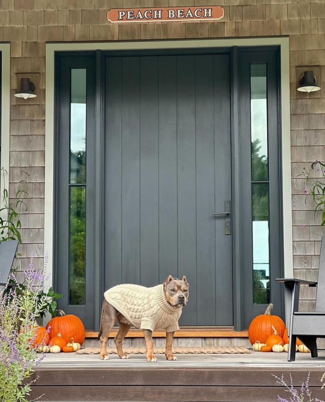 Doormat: Woven Cable Knit Texture Cozy Fall Porch Styling Ideas